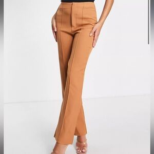 Missguided straight pants in camel